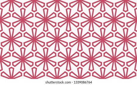 Color design geometric pattern. Seamless vector illustration red color.