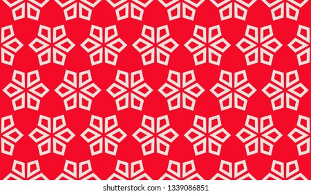 Color design geometric pattern. Seamless vector illustration red color.