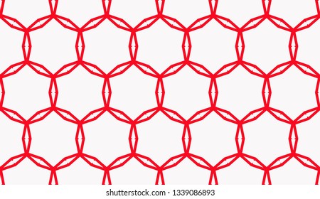 Color design geometric pattern. Seamless vector illustration red color.