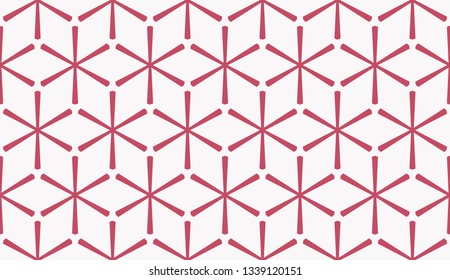 Color design geometric pattern. Seamless vector illustration red color.