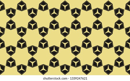 Color design geometric pattern. Seamless vector illustration yellow color.