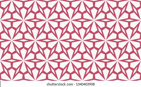 Color design geometric pattern. Seamless vector illustration red color.