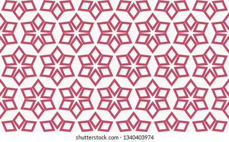 Color design geometric pattern. Seamless vector illustration red color.