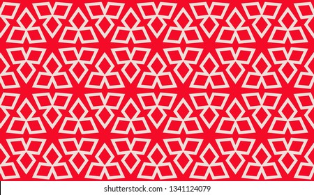 Color design geometric pattern. Seamless vector illustration red color.
