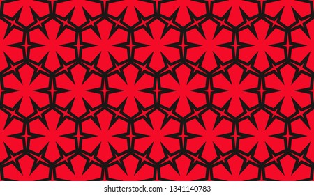 Color design geometric pattern. Seamless vector illustration red color.