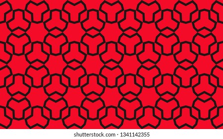 Color design geometric pattern. Seamless vector illustration red color.