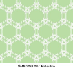 Color design geometric pattern. Seamless vector illustration green color.