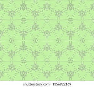 Color design geometric pattern. Seamless vector illustration green color.