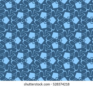 Color design geometric pattern. Seamless vector illustration blue color.