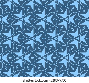 Color design geometric pattern. Seamless vector illustration blue color.