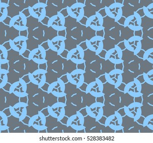 Color design geometric pattern. Seamless vector illustration blue color.