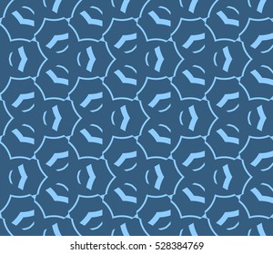 Color design geometric pattern. Seamless vector illustration blue color.