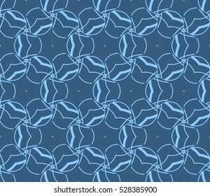 Color design geometric pattern. Seamless vector illustration blue color.
