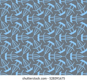 Color design geometric pattern. Seamless vector illustration blue color.