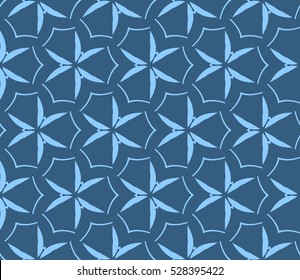 Color design geometric pattern. Seamless vector illustration blue color.
