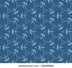 Color design geometric pattern. Seamless vector illustration blue color.
