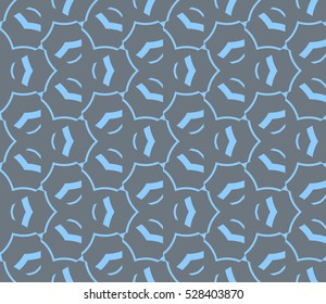Color design geometric pattern. Seamless vector illustration blue color.
