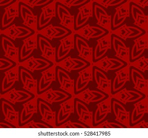 Color design geometric pattern. Seamless vector illustration red color.