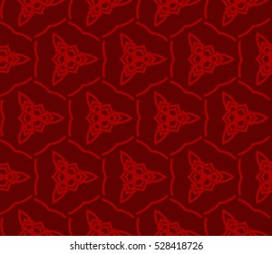 Color design geometric pattern. Seamless vector illustration red color.