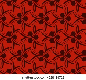 Color design geometric pattern. Seamless vector illustration red color.