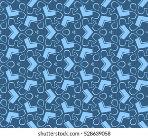 Color design geometric pattern. Seamless vector illustration blue color.