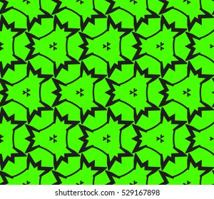 Color design geometric pattern. Seamless vector illustration green color.