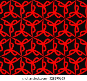 Color design geometric pattern. Seamless vector illustration red color.