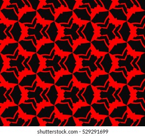 Color design geometric pattern. Seamless vector illustration red color.