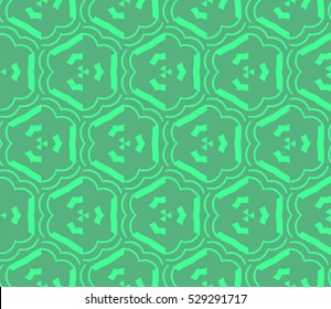 Color design geometric pattern. Seamless vector illustration green color.