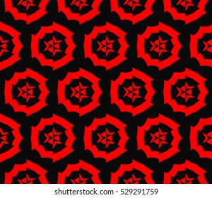 Color design geometric pattern. Seamless vector illustration red color.