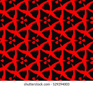 Color design geometric pattern. Seamless vector illustration red color.
