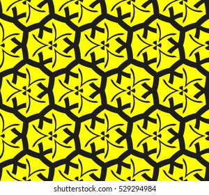 Color design geometric pattern. Seamless vector illustration yellow color.