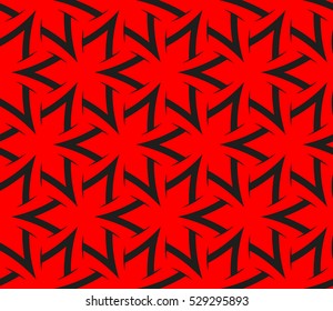 Color design geometric pattern. Seamless vector illustration red color.