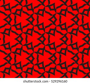 Color design geometric pattern. Seamless vector illustration red color.