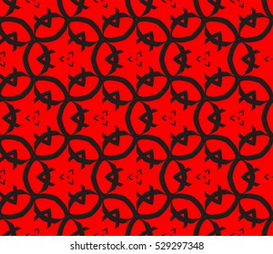 Color design geometric pattern. Seamless vector illustration red color.