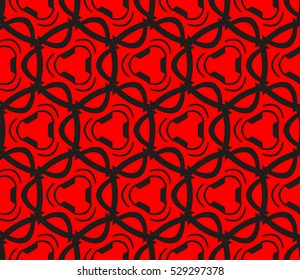 Color design geometric pattern. Seamless vector illustration red color.