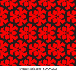 Color design geometric pattern. Seamless vector illustration red color.