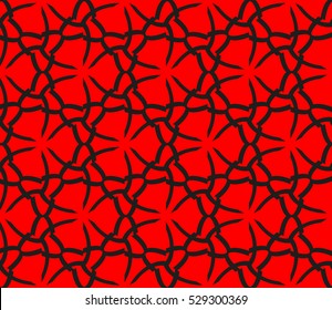 Color design geometric pattern. Seamless vector illustration red color.
