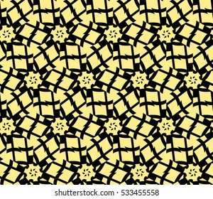 Color design geometric pattern. Seamless vector illustration yellow color.