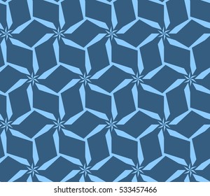 Color design geometric pattern. Seamless vector illustration blue color.