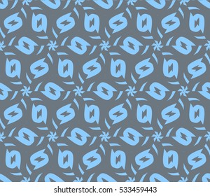 Color design geometric pattern. Seamless vector illustration blue color.