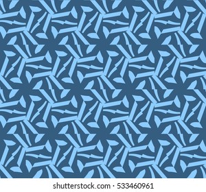 Color design geometric pattern. Seamless vector illustration blue color.