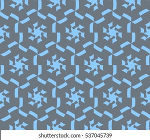 Color design geometric pattern. Seamless vector illustration blue color.
