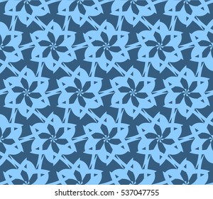 Color design geometric pattern. Seamless vector illustration blue color.