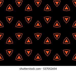 Color design geometric pattern. Seamless vector illustration orange color.