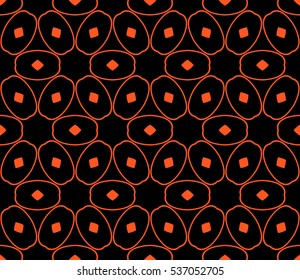 Color design geometric pattern. Seamless vector illustration orange color.
