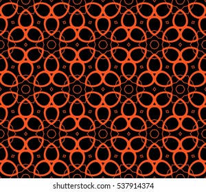 Color design geometric pattern. Seamless vector illustration orange color.