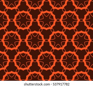 Color design geometric pattern. Seamless vector illustration orange color.