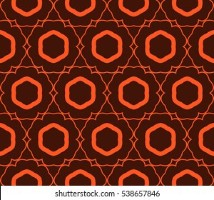 Color design geometric pattern. Seamless vector illustration orange color.
