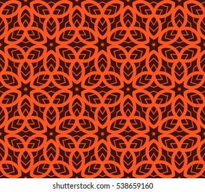 Color design geometric pattern. Seamless vector illustration orange color.